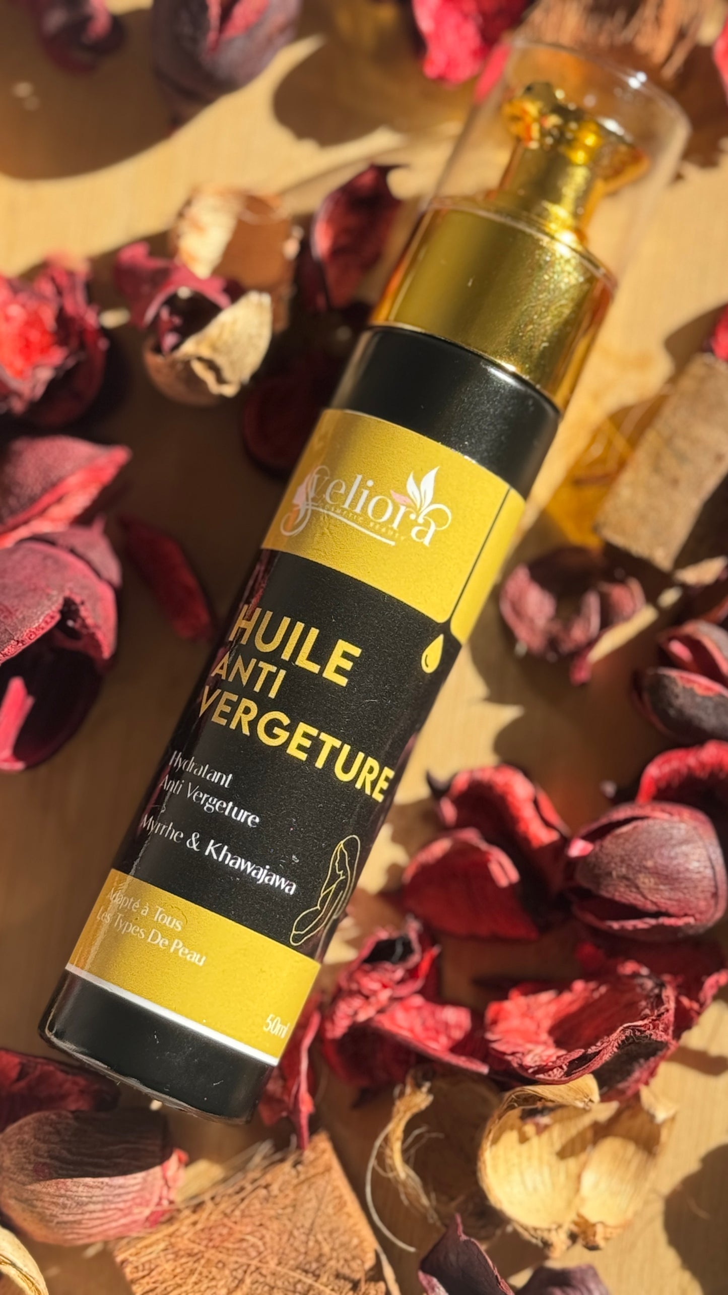 الزيت العلاجية الفاخرة للخطوط الحمراء